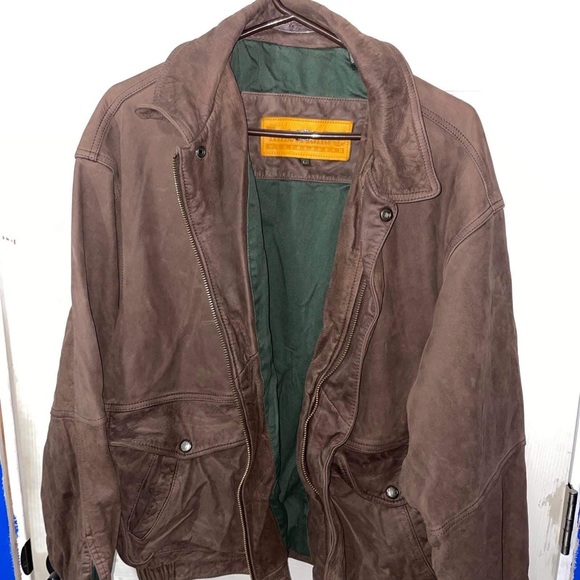 Timberland leather jacket XL vintage